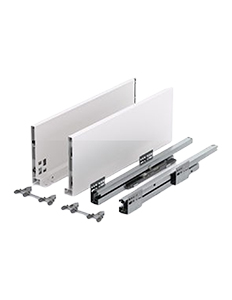 Sistema lateral de corrediças SC para gavetões 167x450mm - Branco